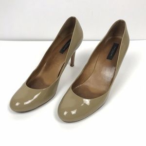 Nude Patent Leather Ann Taylor Heels Size 9.5